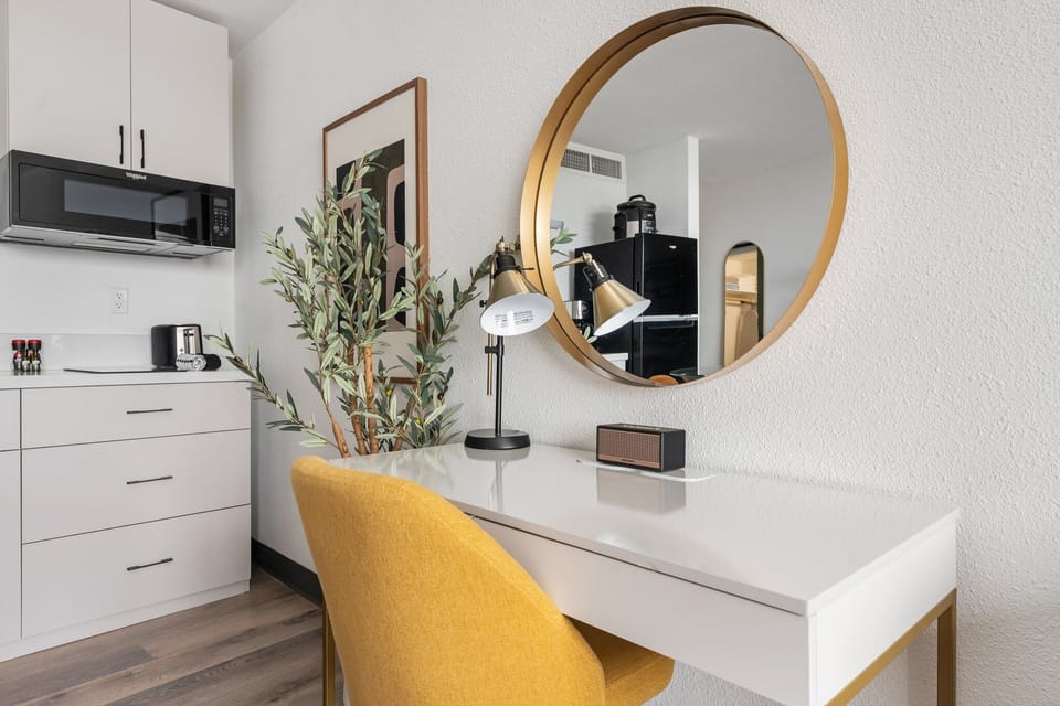 Work efficiently in a stylish space crafted for concentration and comfort.
