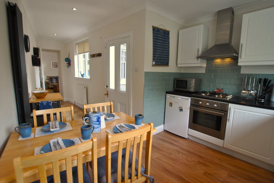 The dining kitchen is well-equipped

