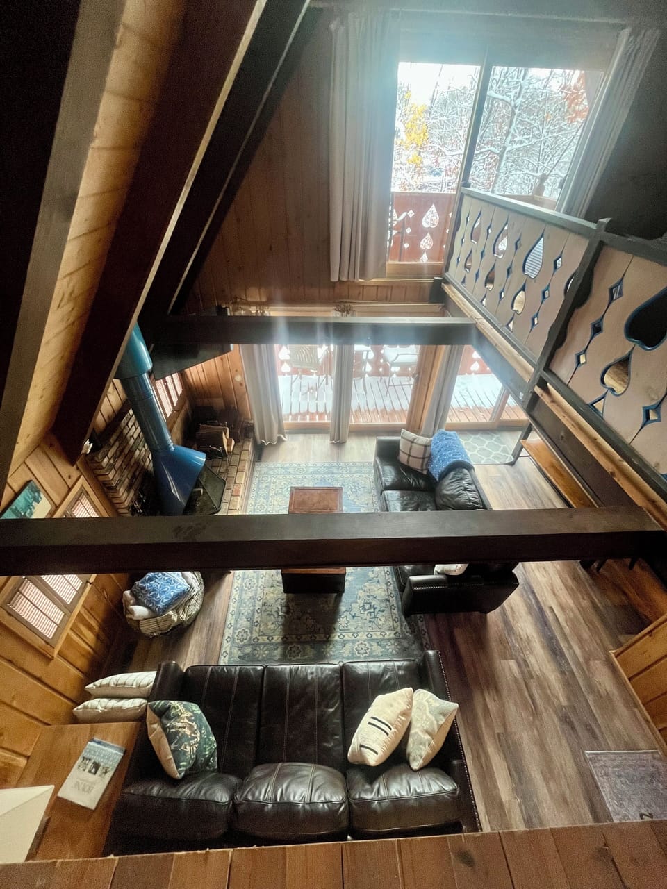 View from loft sitting area