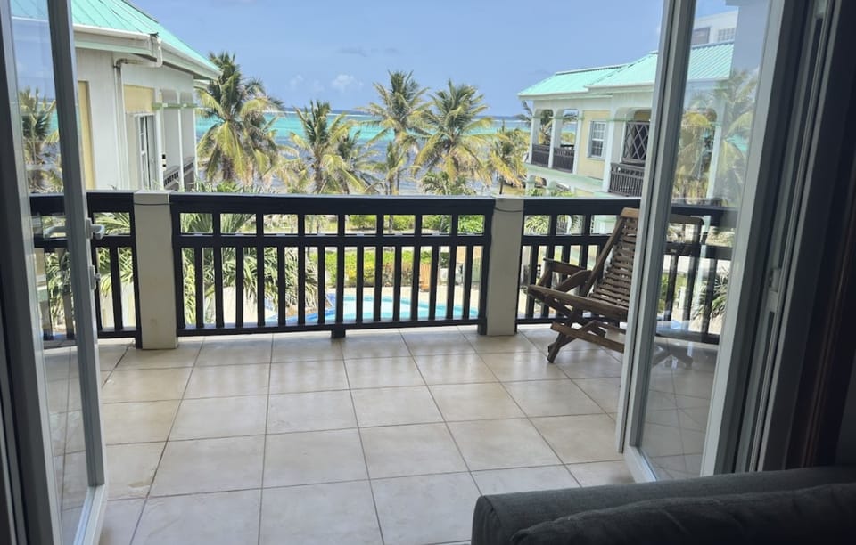 Balcony VIew overlooking pool and Boca Del Rio and Caribbean Sea