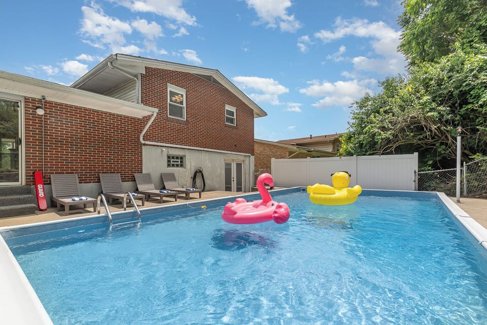 Large in ground pool. 