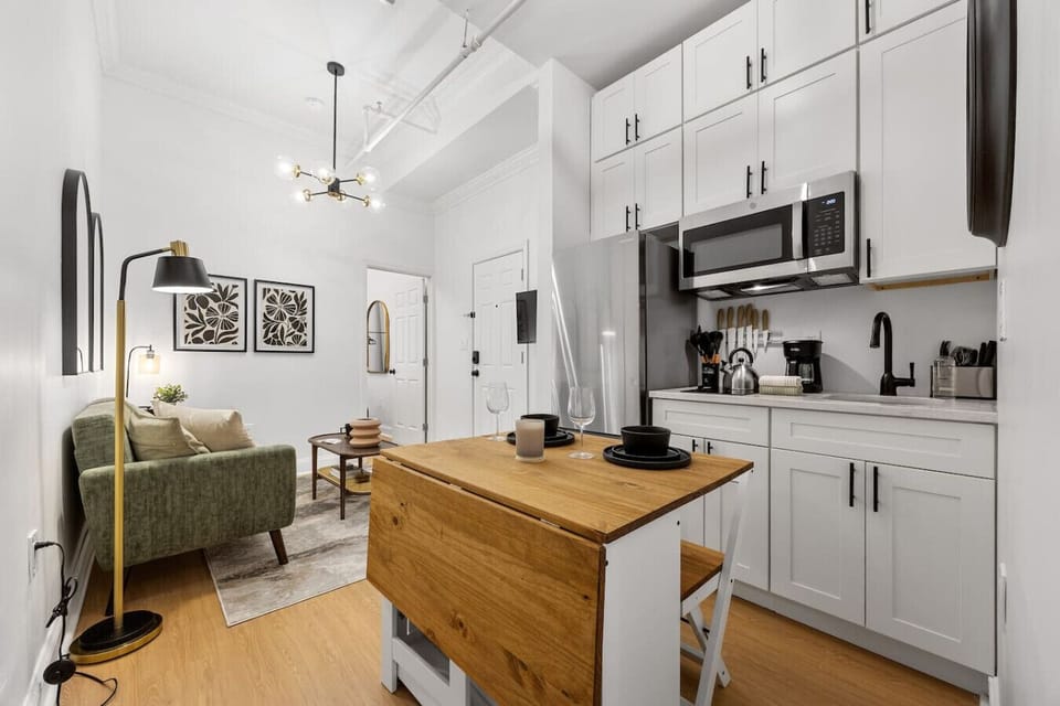 Imagine effortlessly moving between preparing meals in the kitchen, enjoying dinner in the dining area, and relaxing in the living room.