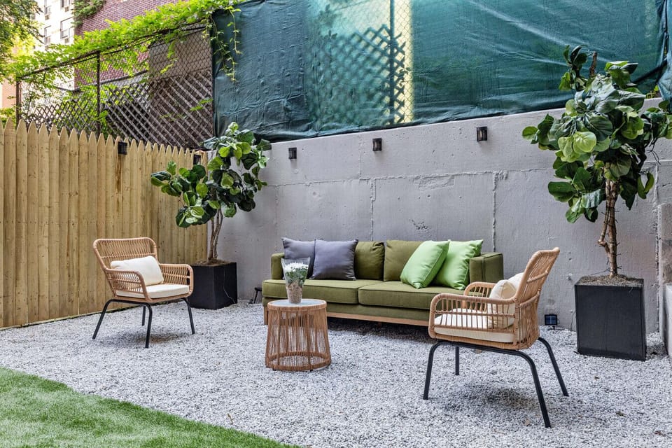 Create lasting memories in our beautiful outdoor space. Unwind on the comfy chairs and sofa; perfect for alfresco meals or simply enjoying some quiet solitude.
