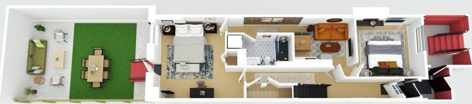 Our 3D floor plan lets you visualize the space from any angle, giving you a better understanding of the room`s size and layout before your arrival.
