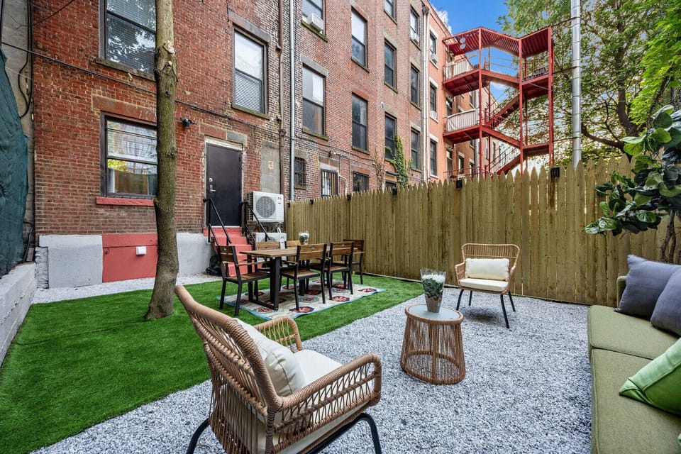 Our spacious outdoor area is perfect for games, or simply relaxing in the sun.