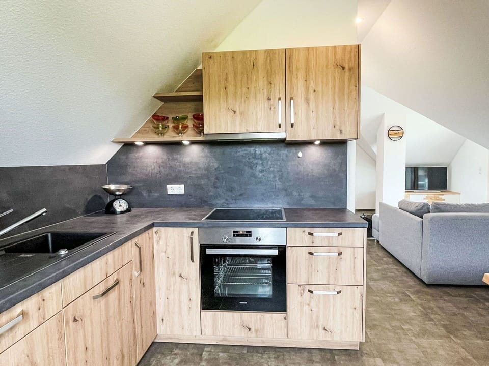 Wood, Kitchen, Flooring, Countertop, Interior Design, Furniture, Floor, Kitchen Appliance, Cabinetry, Ceiling