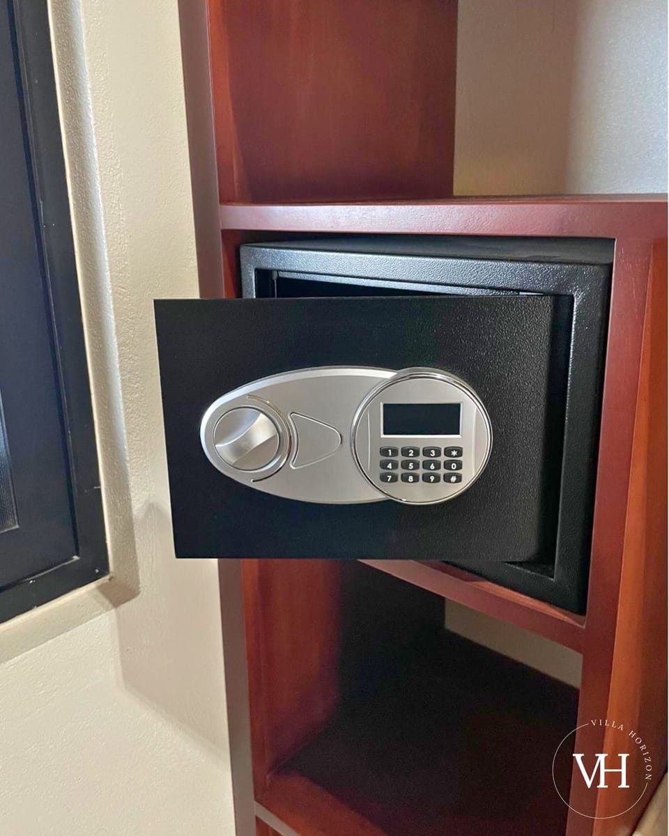 A secure keypad safe for keeping your valuables tucked away with peace of mind.
