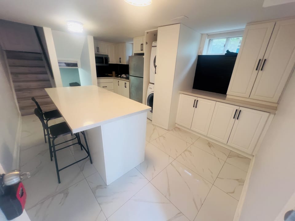 Kitchen with Island & Laundry
