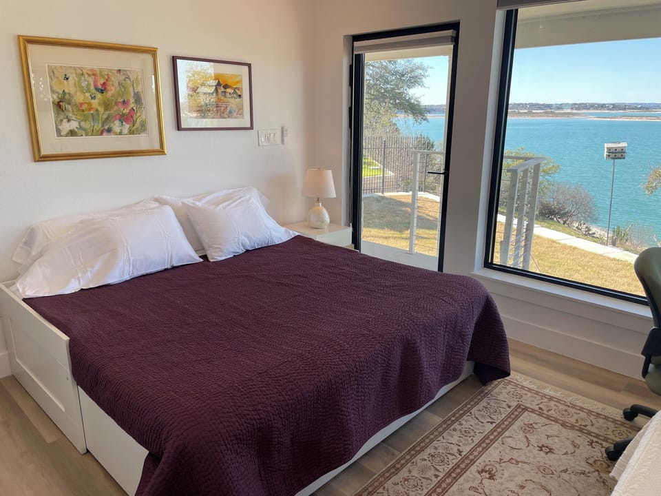 King sized bed in Bedroom #2.