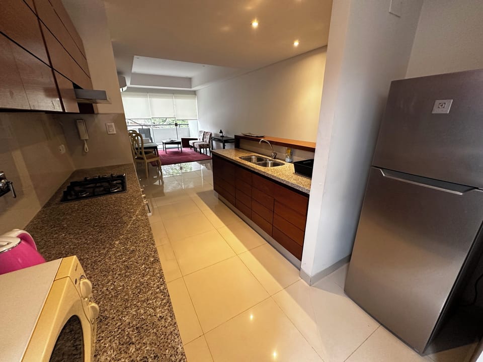 Cocina, sala de estar