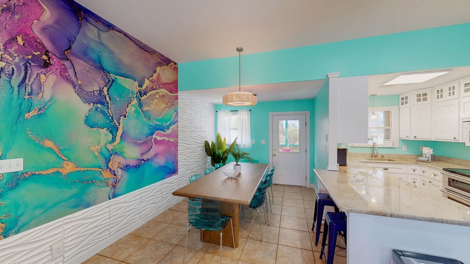 Where meals, laughs, and mermaid tales come together — a comfy space for six to connect.