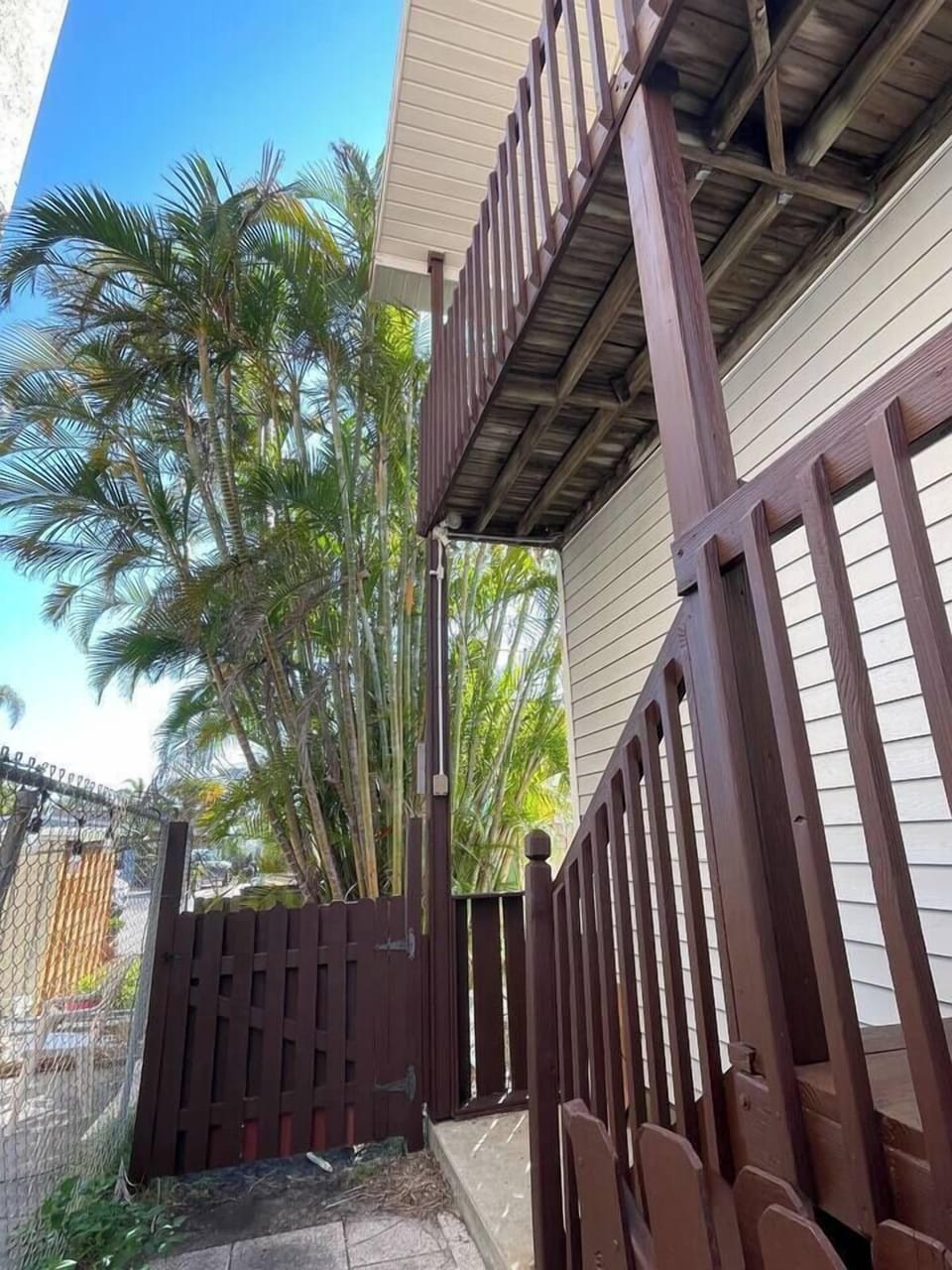 Entrance to unit