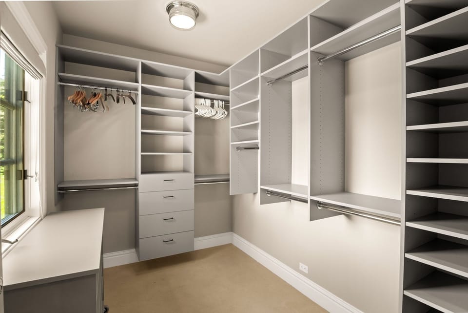 Primary walk in closet