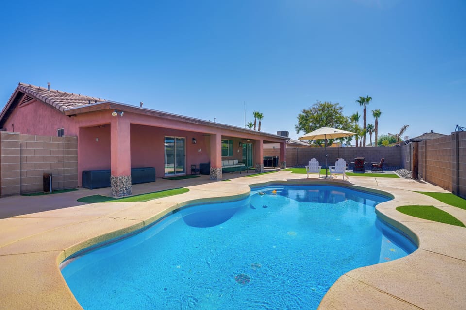 Yuma Vacation Rental | 3BR | 2BA | 1,292 Sq Ft | Small Step to Enter