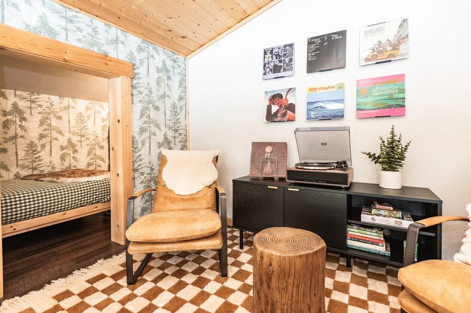 Just off of the loft, our twin bed hideaway is perfect for the kids!