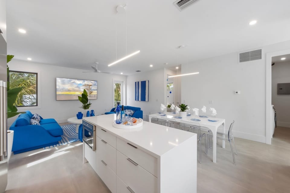 Large kitchen island