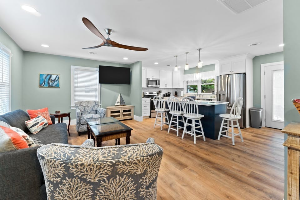 Spacious living room for family gatherings