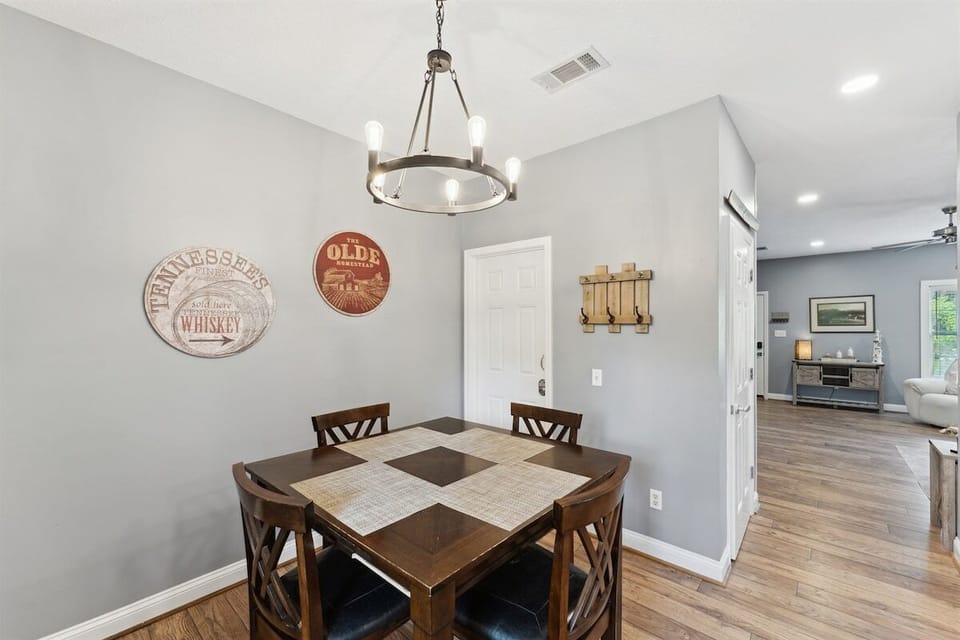 The perfect spot for family dinners or a fun game night in.