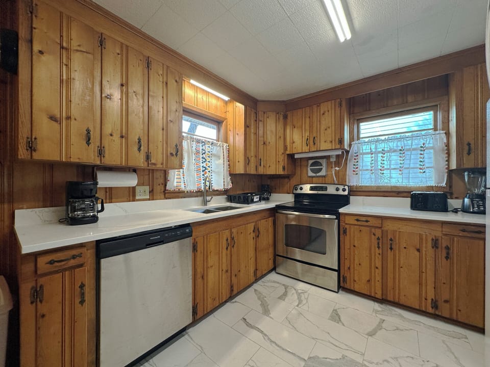 Plenty of room to prepare a meal.
