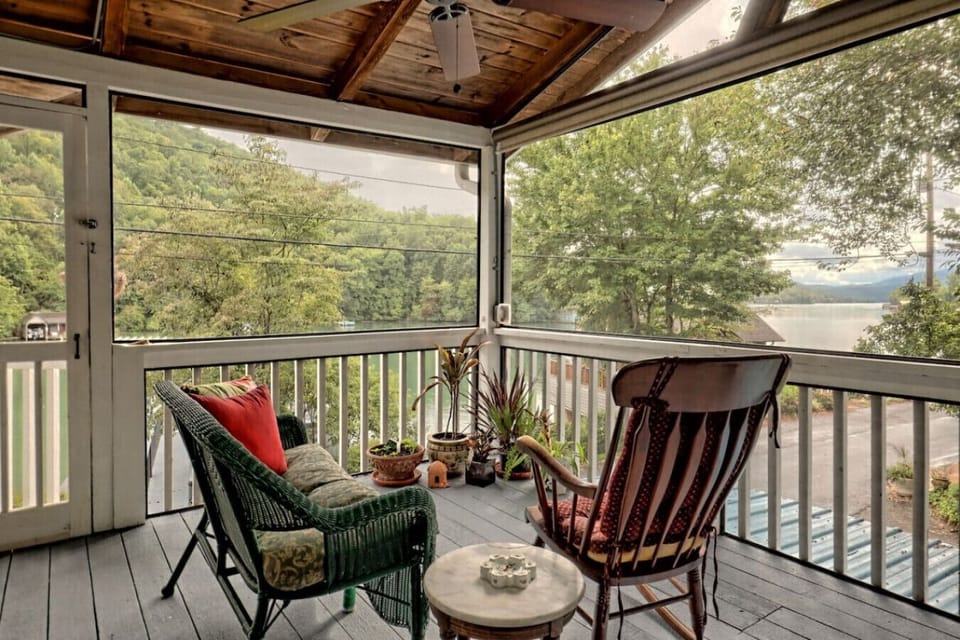 Listen to the crickets chirp and the wind whisper through the leaves. This porch is an invitation to slow down and breathe.