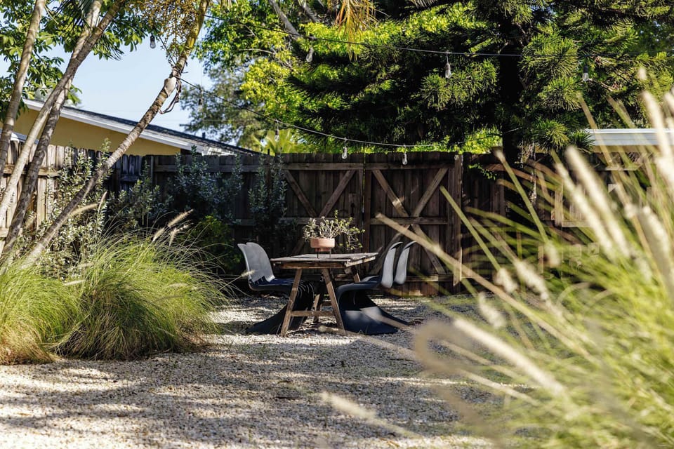 Outdoor dining table for 4
