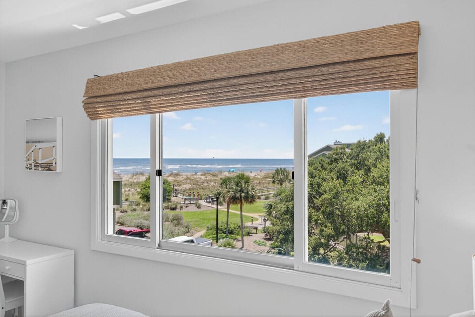 Beautiful ocean view from the master bedroom,