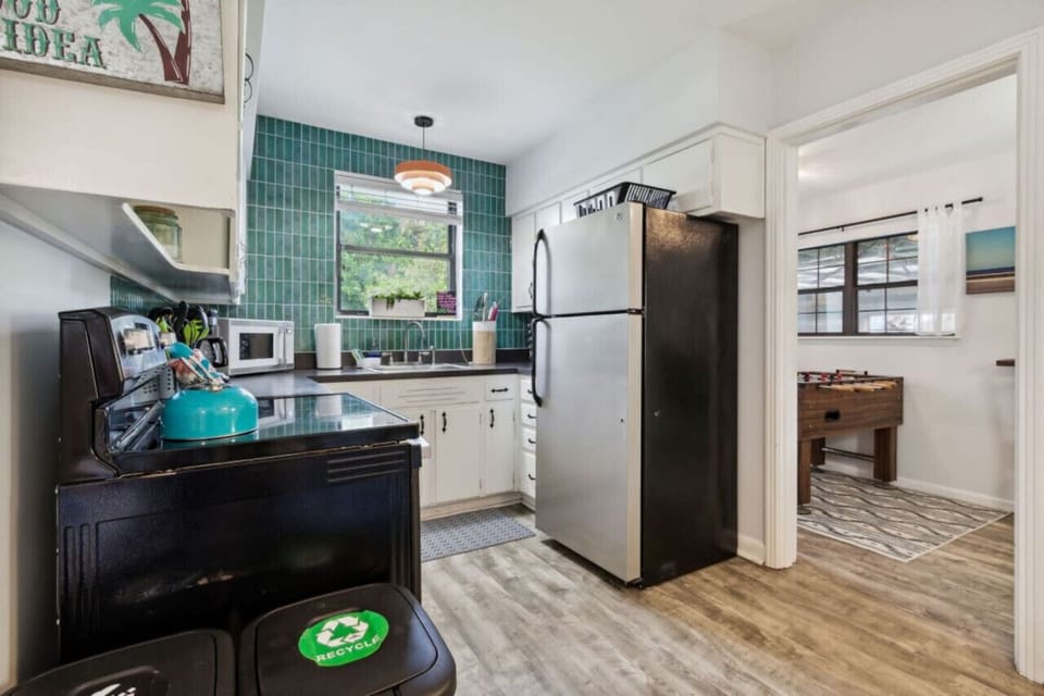 Fully stocked kitchen for those that enjoy cooking.