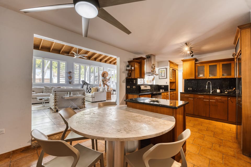 Kitchen island with seating