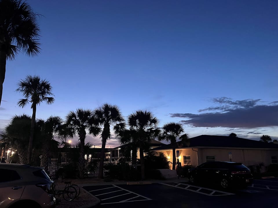 Porch View at Night