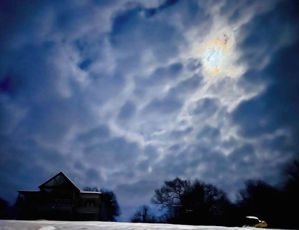 Full moons and clouds encourage the imagination.