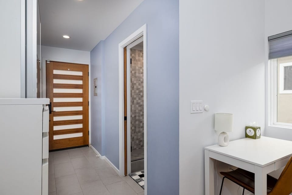 Master bedroom entry to master bath