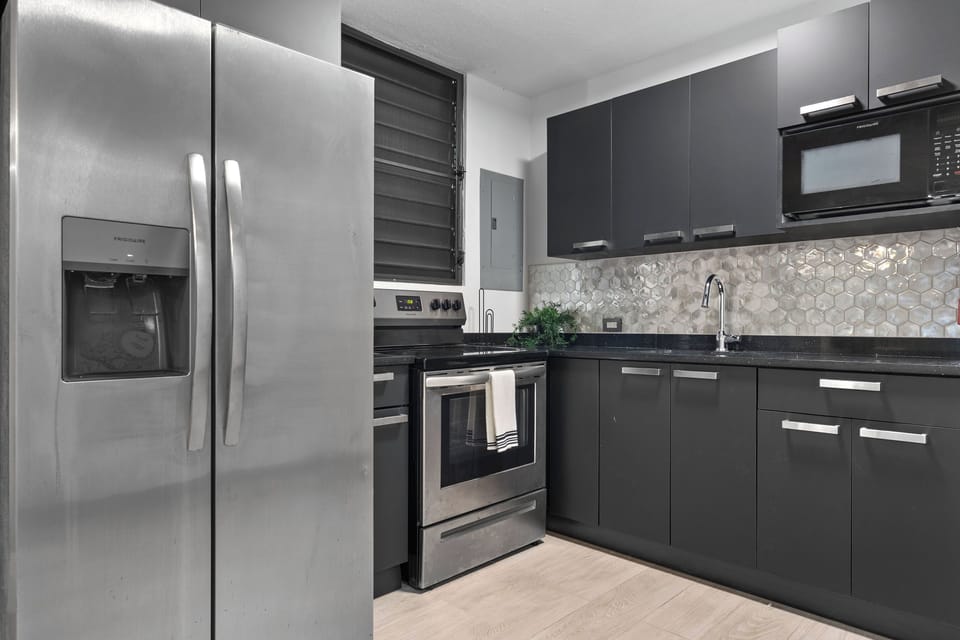 Our kitchen is equipped with everything you need to whip up delicious meals.