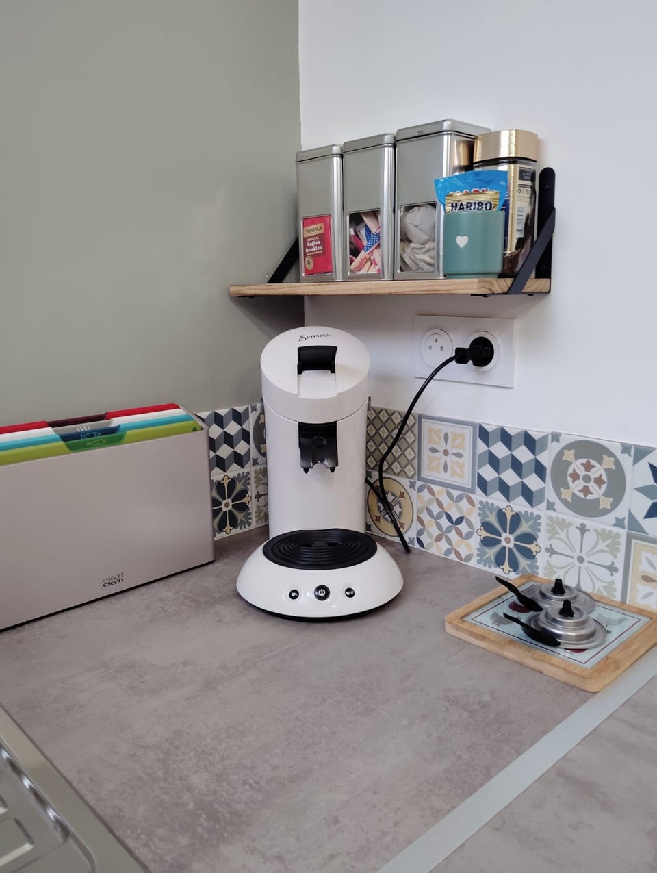 Make coffee when you want, you don't have to order and wait for a lukewarm drink