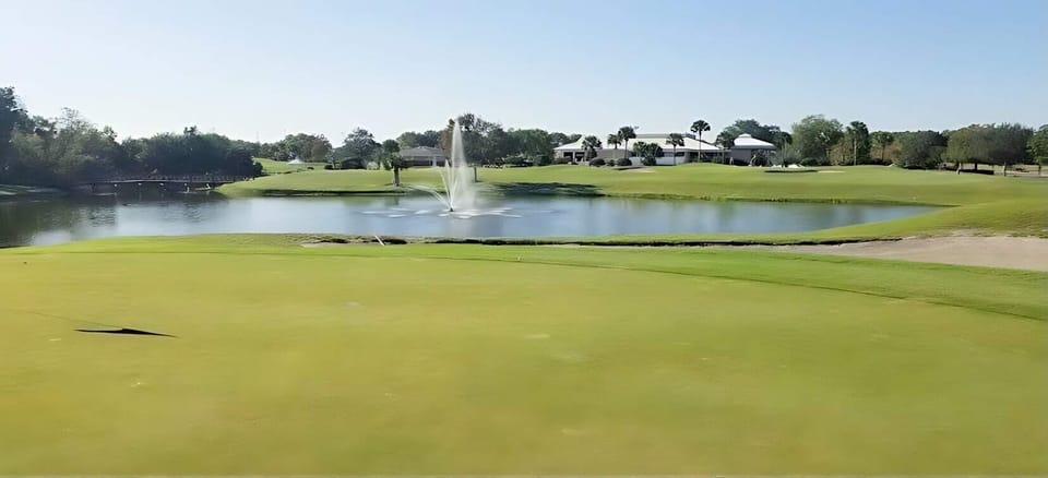 Practice Your Skills On The Well-Maintained Putting Green With Fountain Views