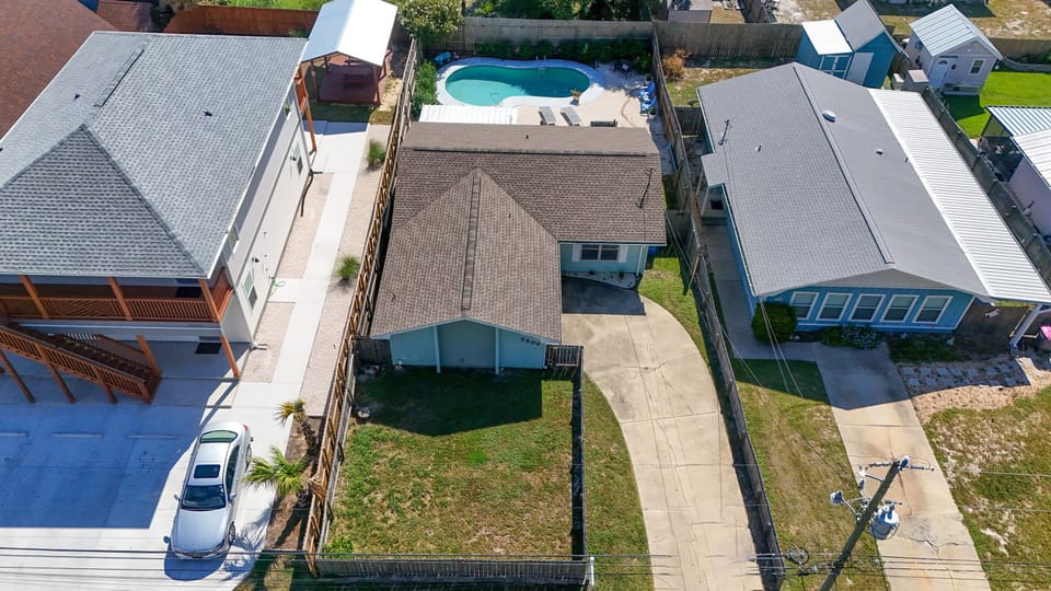 Aerial view of home