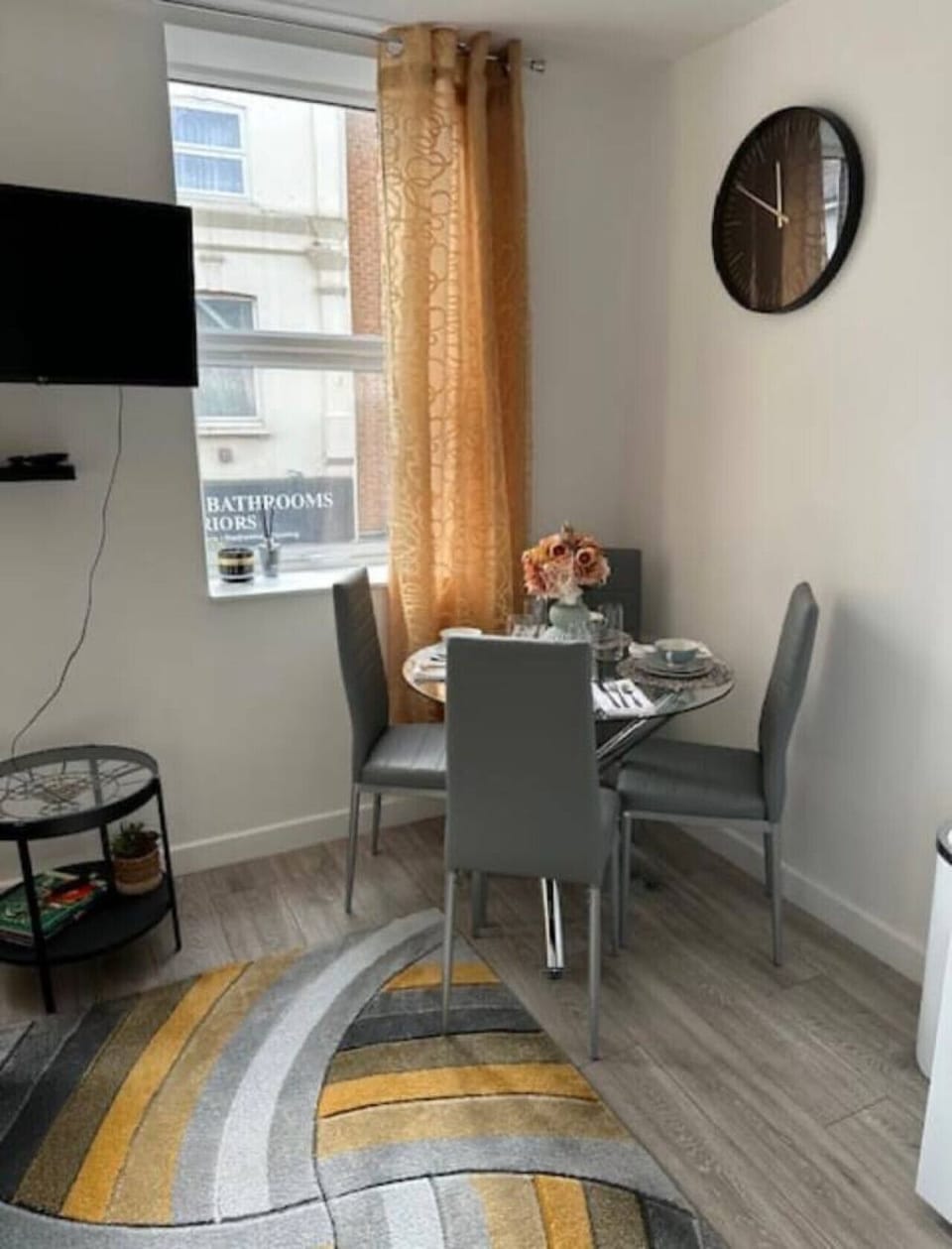 A practical dining table perfect for shared meals or use as a workspace.