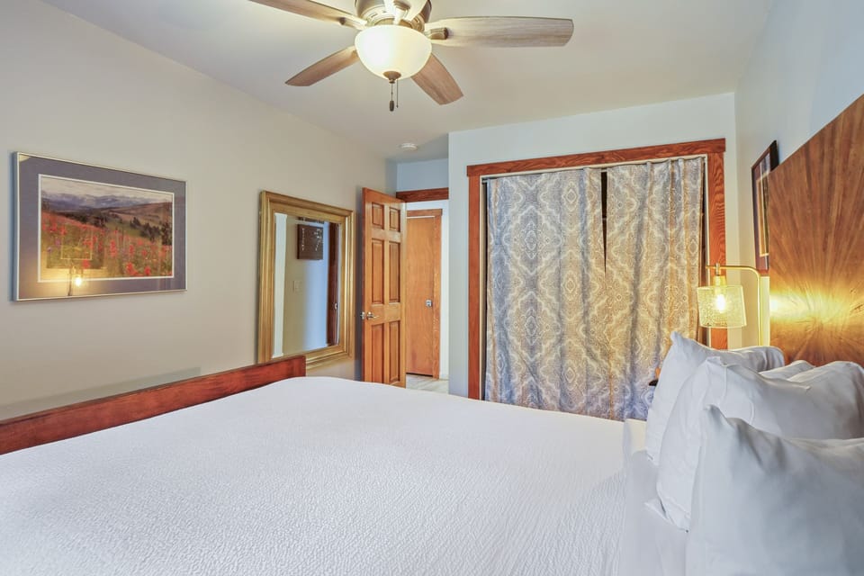 Indoors, Appliance, Ceiling Fan, Bed, Furniture