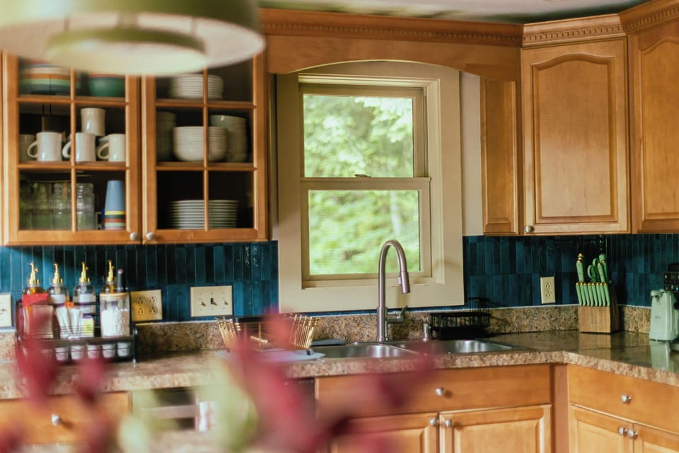 Fully stocked kitchen