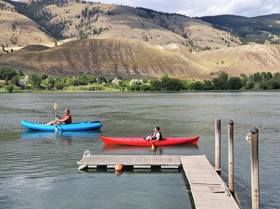 Kayaks are available at the House's private dock for $40 per day.