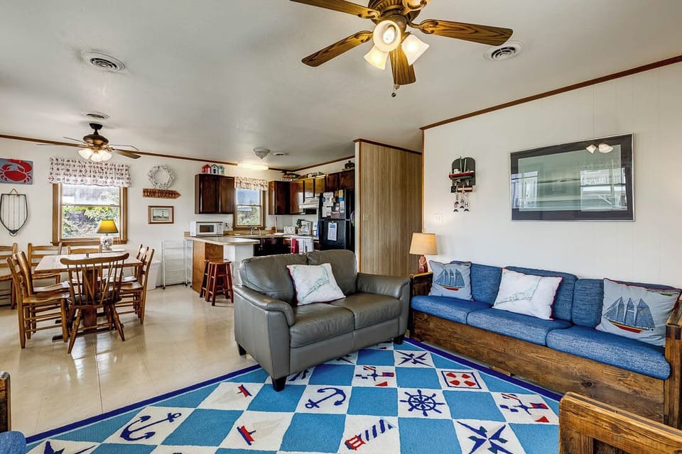 Main-Level Living Room with Deck Access