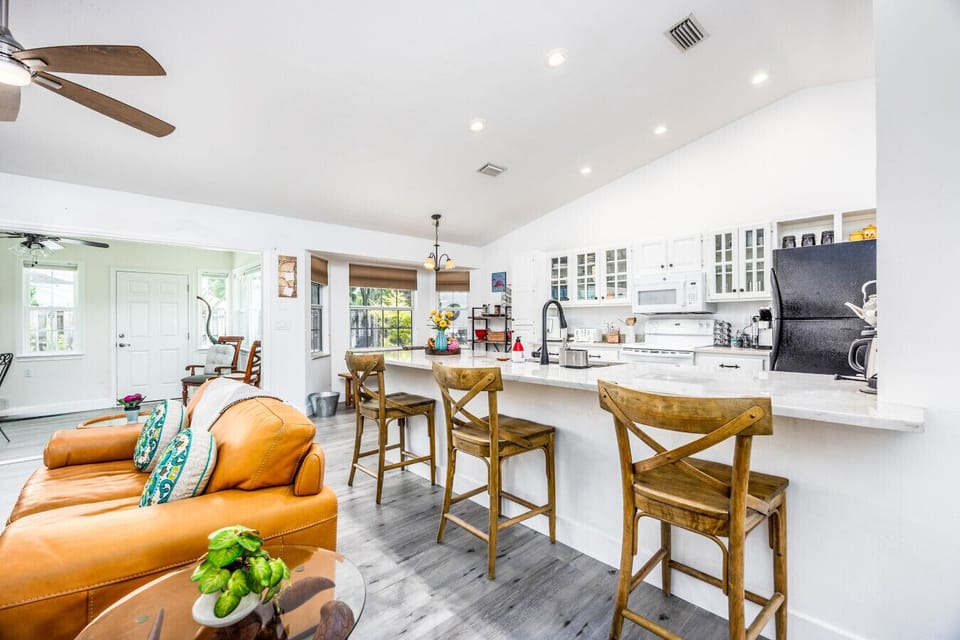 Spacious Living Room with an Open Floor Plan