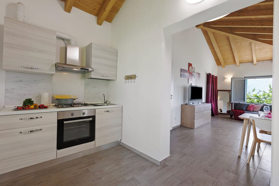 Kitchen and dining area