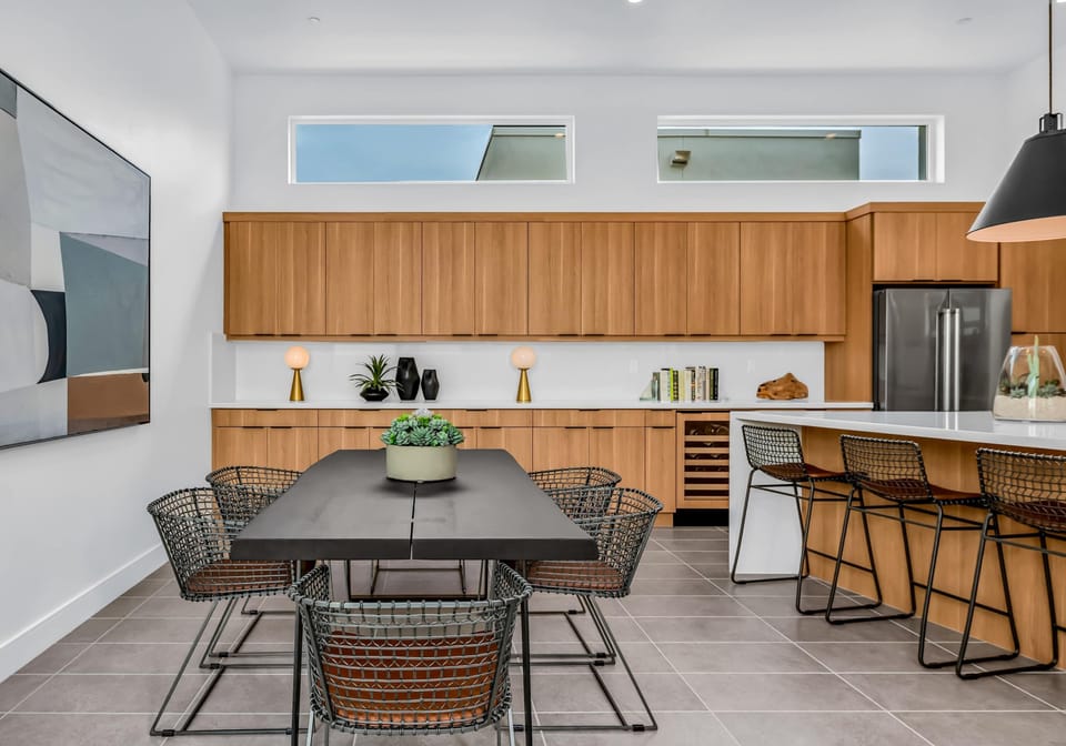 Dining table with seating for 6 