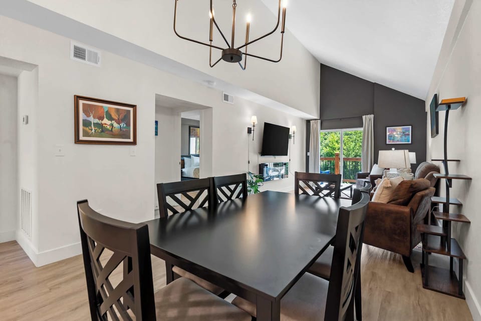 Make mealtime memories together at Unit A’s dining table, seating 6