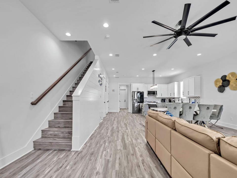 Living with staircase