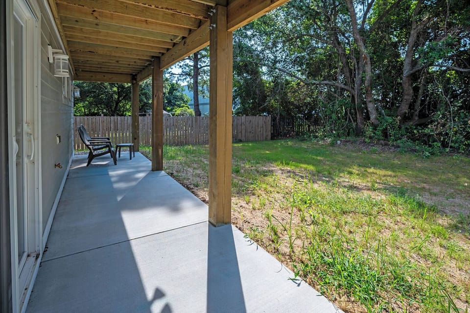 Your own outdoor sitting area.