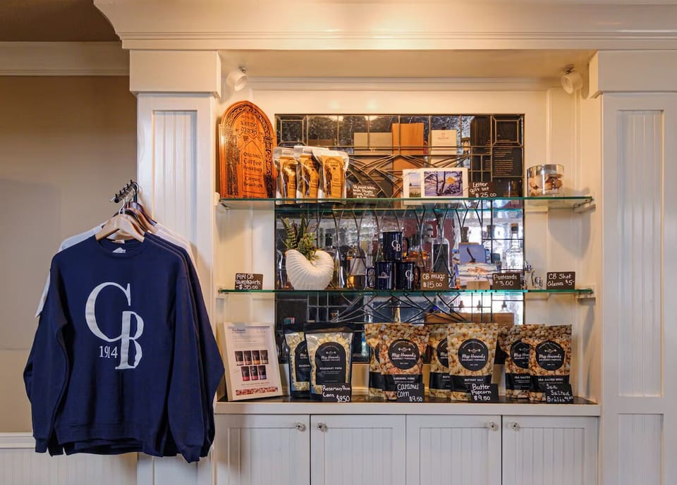 Browse thoughtful local goodies and souvenirs right on site.