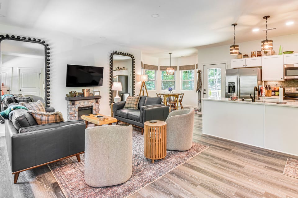 Clayton Vacation Rental | 2BR | 2BA | 1,200 Sq Ft | Stairs Required