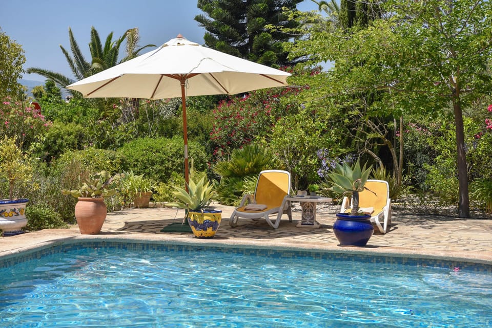 Terrace and pool