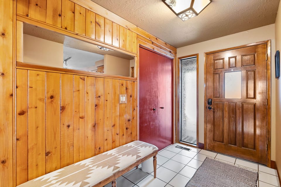 Bright, inviting, and ready to greet you—this entryway sets the tone for a relaxing stay.